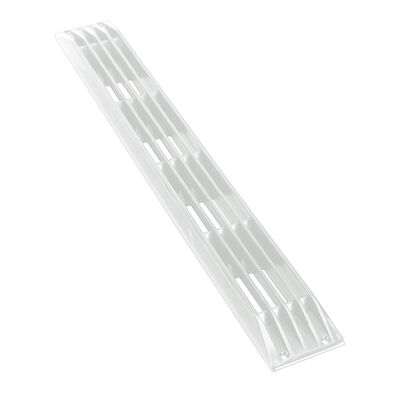 Plastic Zebra Louvered Vent, White